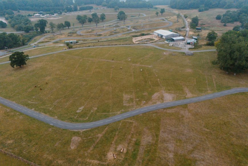 a birds eye view of longleat grounds